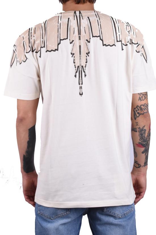 26SS 마르셀로 불론 반팔 티셔츠 S6CMMATH021 White - MARCELO BURLON