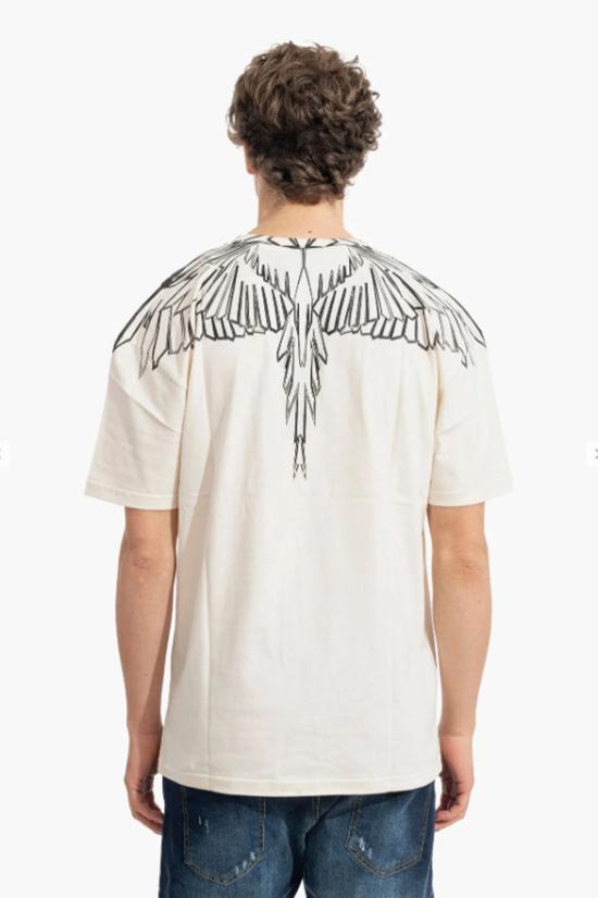 26SS 마르셀로 불론 반팔 티셔츠 S6CMMATH010 White - MARCELO BURLON