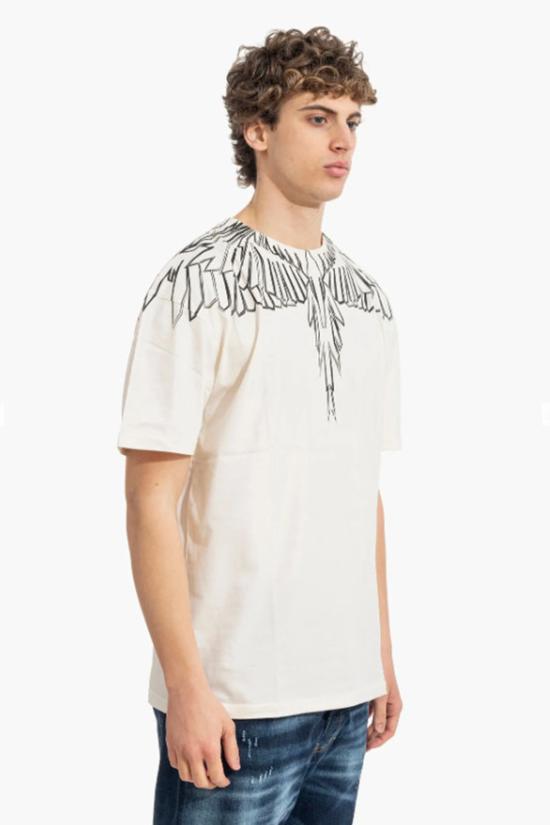 26SS 마르셀로 불론 반팔 티셔츠 S6CMMATH010 White - MARCELO BURLON