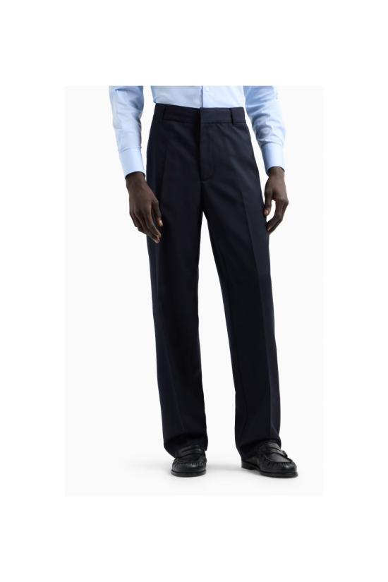  엠포리오 아르마니 스트레이트 팬츠 EM001182 AF13726UB118 Blue - EMPORIO ARMANI