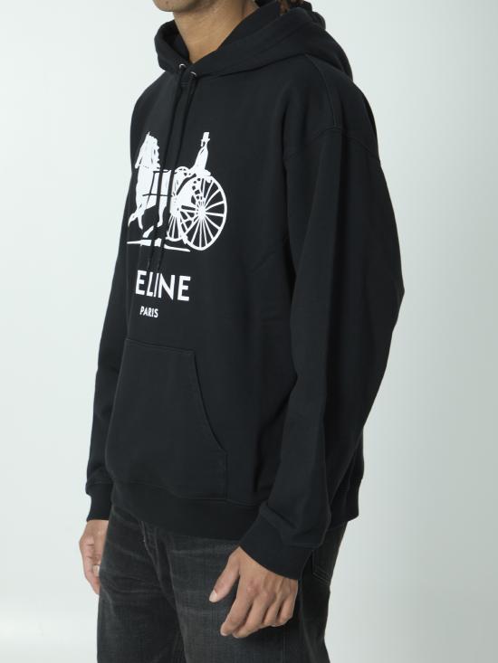 26SS 셀린느 후드 티셔츠 RY0U1510Z BLACK - CELINE