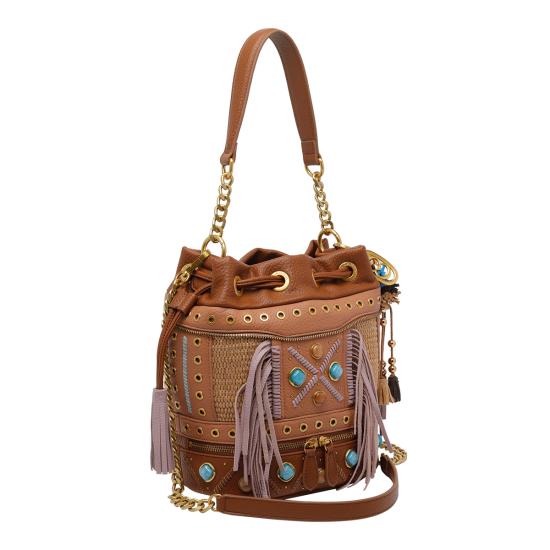 26SS 라캐리 숄더백 161MEB182SYR MCT Brown - LA CARRIE