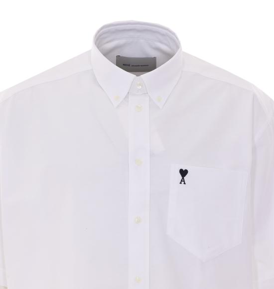 26SS 아미 알렉산드르 마티우시 셔츠 HSH823 CO0031168 White - AMI ALEXANDRE MATIUSSI