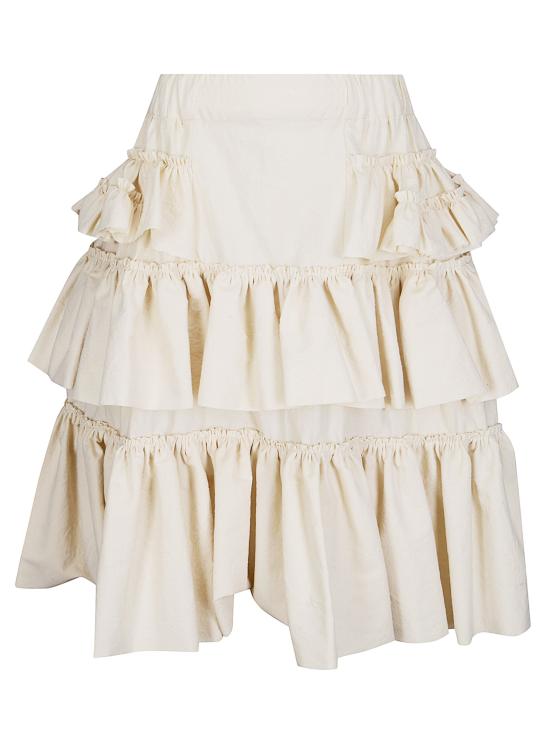 26SS 드리스 반 노튼 미디 스커트 2610108073183 5 ECRU