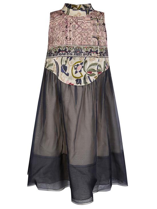 26SS 후이 미디 원피스 HW21GD3656 BROWNPRINT BROWN PRINT