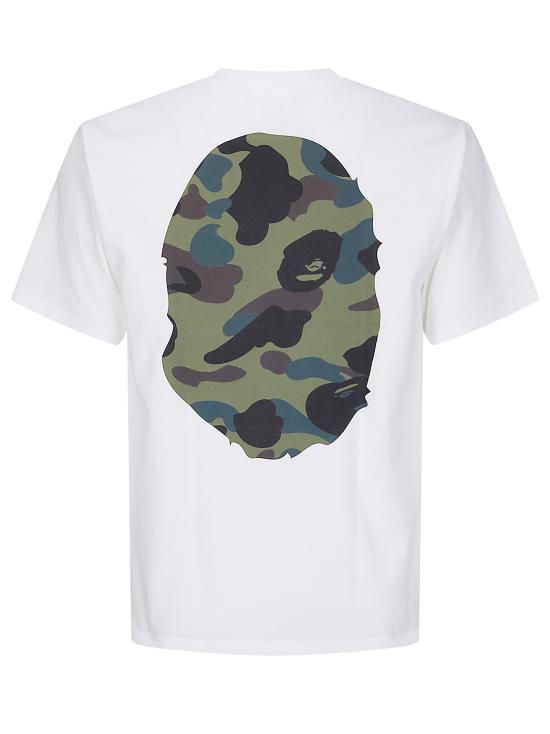 26SS 베이프 반팔 티셔츠 001TEM301015M WHITE X GREEN - BAPE
