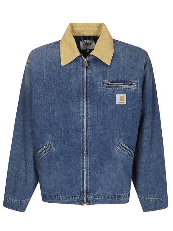 26SS 칼하트 WIP 자켓 I036593 2XN4L BLUE DUSTY H BROWN