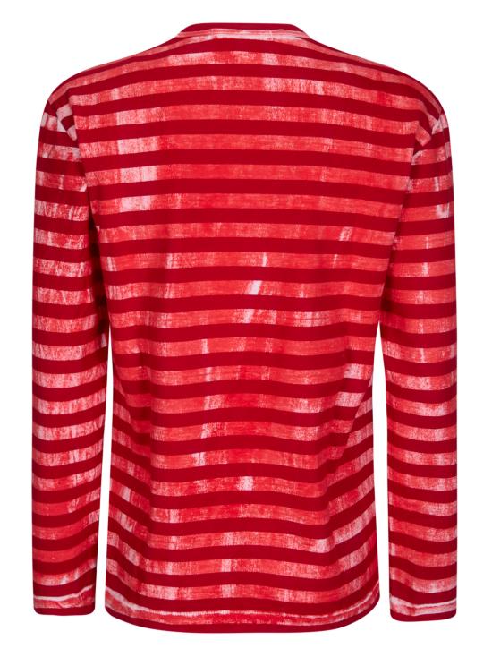 26SS 꼼데가르송 긴팔 티셔츠 GQT016S26 1 RED OF WH X RE - COMME DES GARCONS