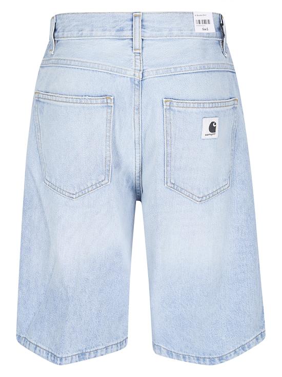 26SS 칼하트 WIP 숏팬츠 I037021 01WU Blue Heavy Worn Bleached - CARHARTT WIP