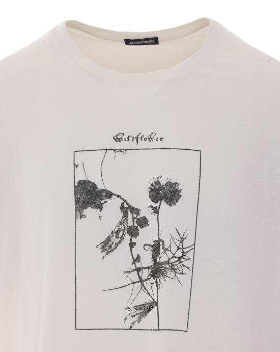 26SS 앤 드뮐미스터 반팔 티셔츠 13915 FA206003 White - ANN DEMEULEMEESTER