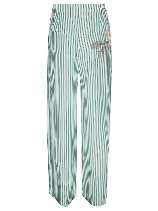 26SS 후이 스트레이트 팬츠 HW21GD3514 GREENSTRIPES GREEN STRIPES - HUI