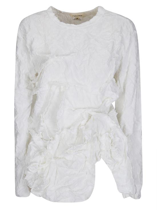 26SS 꼼데가르송 긴팔 티셔츠 GQT019S26 1 WHITE