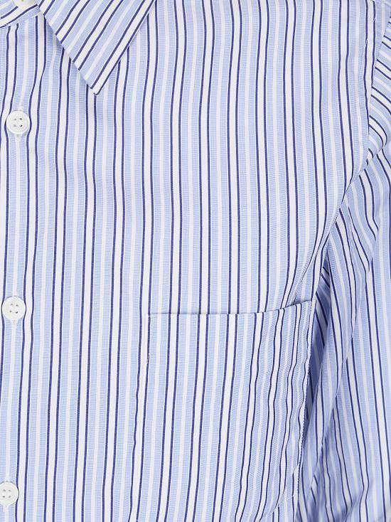 26SS 꼼데가르송 셔츠 RQB006S26 1 SAX WHT NVY - COMME DES GARCONS