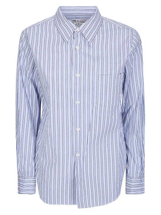 26SS 꼼데가르송 셔츠 RQB006S26 1 SAX WHT NVY