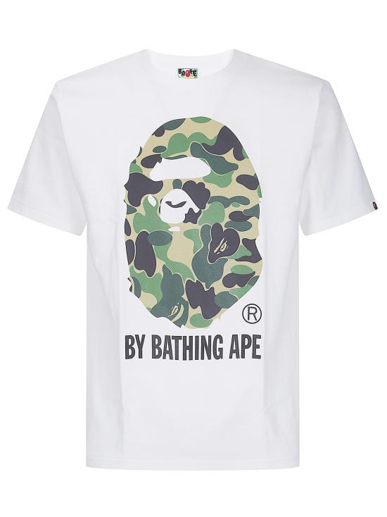 26SS 베이프 반팔 티셔츠 001TEM301005M WHITE X GREEN