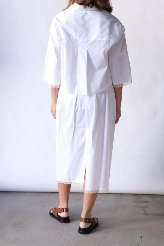  마리아 맥마누스 미디 스커트 레이스 튤립 스커트 - MARIA MCMANUS