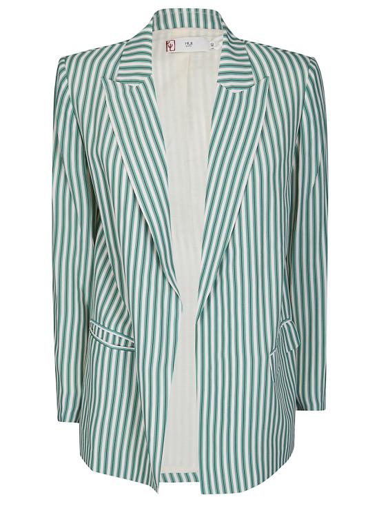 26SS 후이 수트 자켓 HW21GD3512 GREENSTRIPES GREEN STRIPES