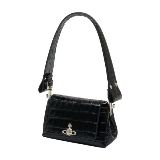 26SS 비비안웨스트우드 헤이즐 스몰 핸드백 4603000WW L0098 N401 BLACK - VIVIENNE WESTWOOD