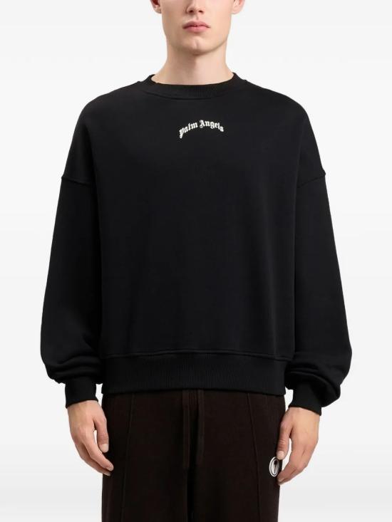 26SS 팜앤젤스 긴팔 티셔츠 PMBA08JS26FLE004 BLACK OFF WHITE - PALM ANGELS