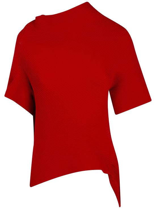 26SS 이세이 미야케 탑 IM66KN754 28 MACAW RED