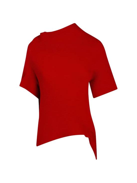 26SS 이세이 미야케 반팔 티셔츠 IM66KN754 28 MACAW RED - ISSEY MIYAKE