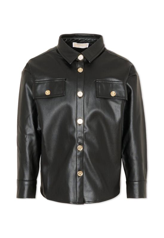 25FW [키즈] 마이클 코어스 가죽 자켓 R30437 09B BLACK