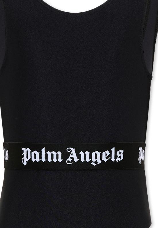 26SS [키즈] 팜앤젤스 원피스 수영복 PGFC002S26JER001 110 BLACK - PALM ANGELS