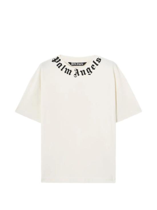 26SS 팜앤젤스 반팔 티셔츠 PMAA109S26JER008 OFF WHITE BLACK - PALM ANGELS