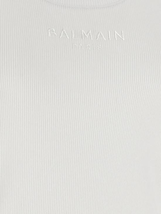 26SS 발망 탑 GF0EB075BD10 GDI WHITE WHITE - BALMAIN