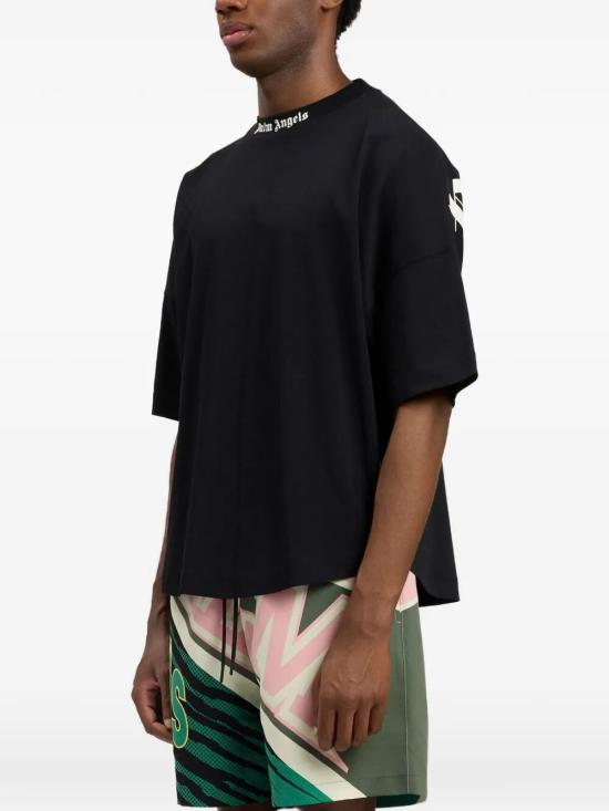 26SS 팜앤젤스 반팔 티셔츠 PMAA10BS26JER001 BLACK OFF WHITE - PALM ANGELS