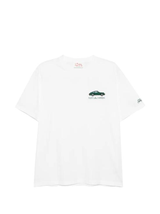 26SS 세인트바쓰 탑 POT0001 00322L 01N WHITE EMBROIDERED - MC2 SAINT BARTH