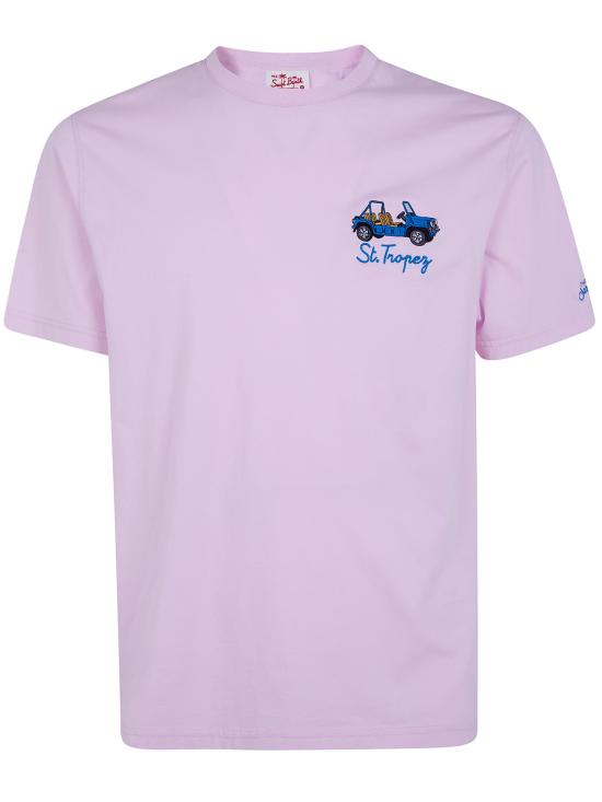 26SS 세인트바쓰 탑 POT0001 01045L 21 PINK EMBROIDERED