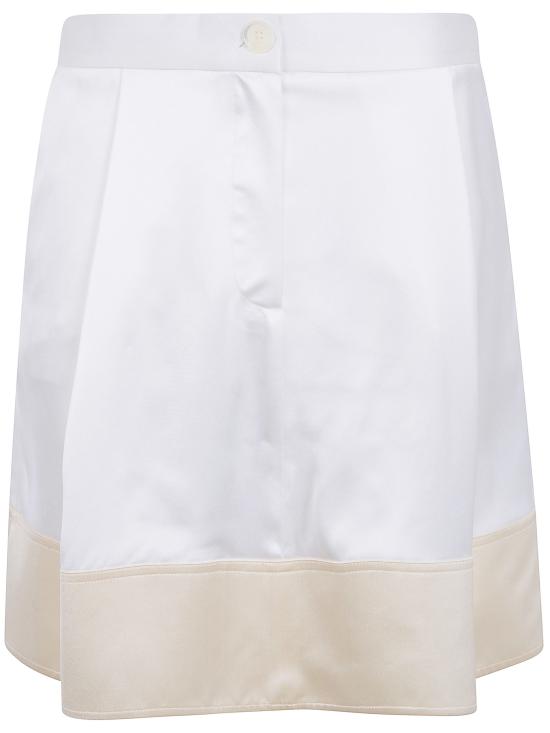 26SS 토템 미디 스커트 262 WRB0454 FB0546 047 WHITE