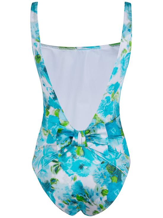 26SS 끌로에 원피스 수영복 CH26UMB23342 91J WHITE BLUE - CHLOE