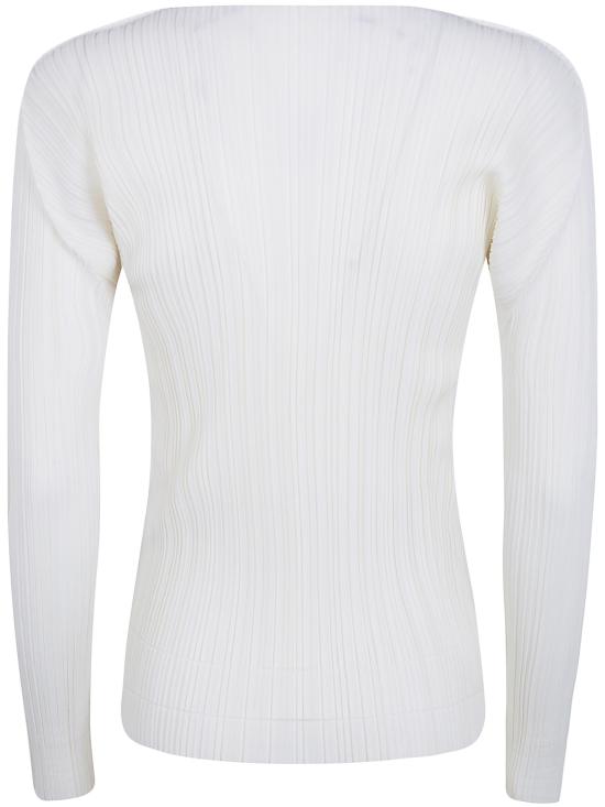 26SS 플리츠플리즈 긴팔 티셔츠 PP66JK932 02 OFF WHITE - PLEATS PLEASE