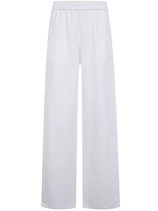 26SS 아미 블렌디드 리넨 엘라스티케이티드 웨이스트 트라우저 FTR868 VI0052 136 WHITEW CREAM