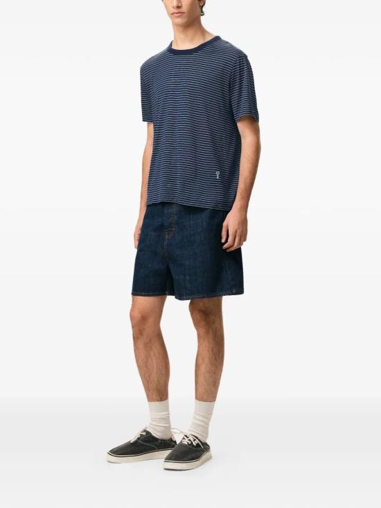 26SS 아미 탑 HTS367 JE0212 A044 INK WHITE - AMI