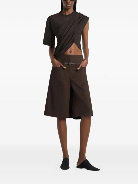 26SS 쿠레쥬 탑 226JTS241JS0290 1983 CHOCOLATE - COURREGES