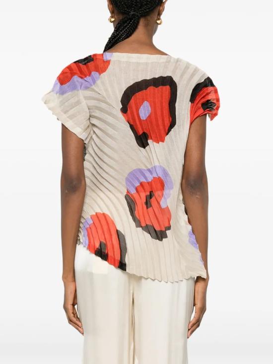 26SS 이세이 미야케 탑 IM66FJ683 46 BEIGE HUED - ISSEY MIYAKE