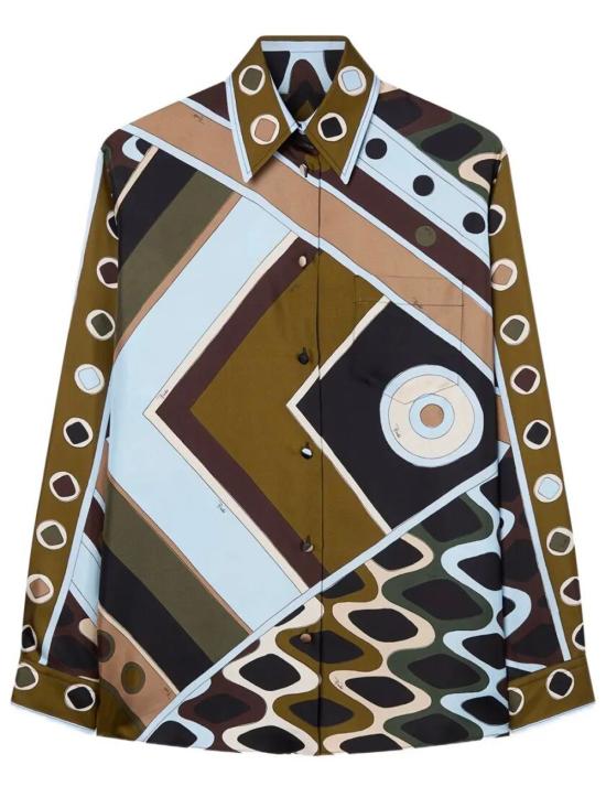 26SS 푸찌 블라우스 6HRJ10 6H853 016 KHAKI BLUE