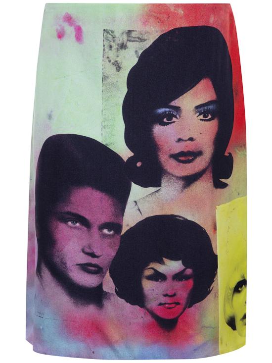 26SS 베르사체 미디 스커트 1024690 1A17913 5X000 MULTI - VERSACE