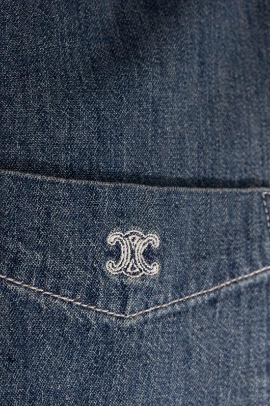 26SS 셀린느 긴팔 셔츠 RC0D7208I 07UO UNION OCEAN WASH - CELINE