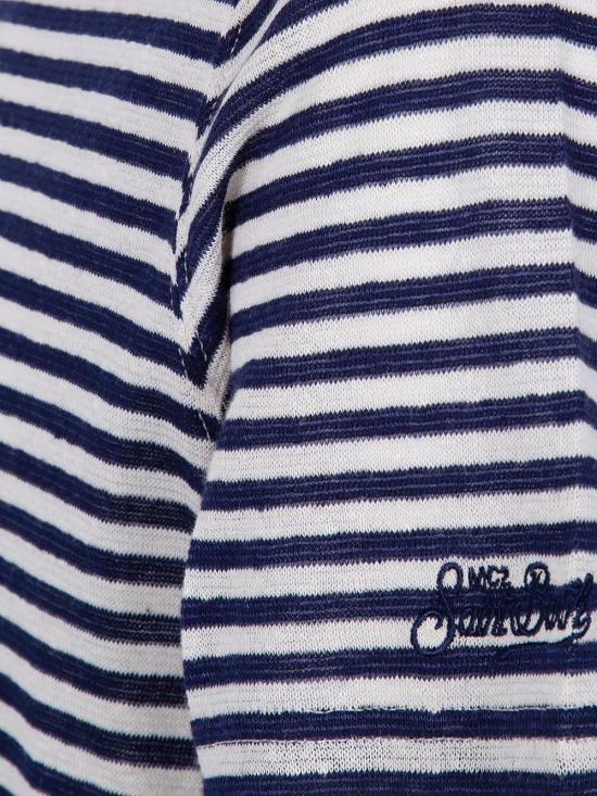 26SS 세인트바쓰 반팔 티셔츠 DVERTRIPES 6110H BLUE - MC2 SAINT BARTH