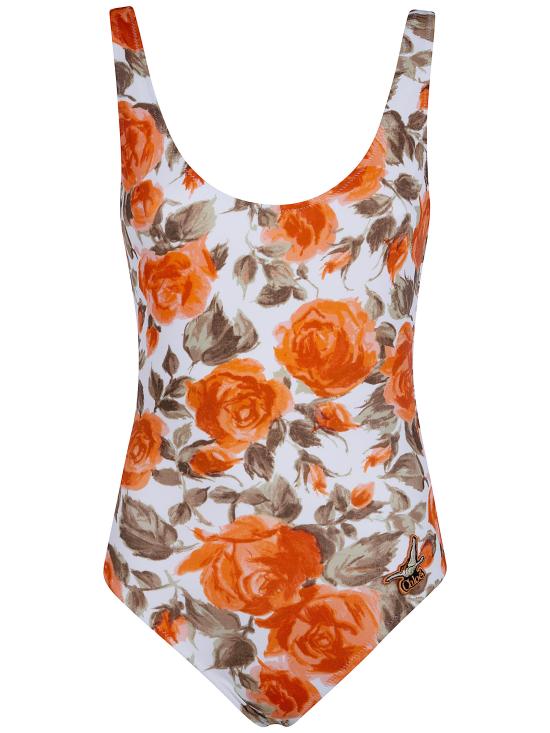 26SS 끌로에 원피스 수영복 CH26UMB23333 92I WHITE ORANGE - CHLOE