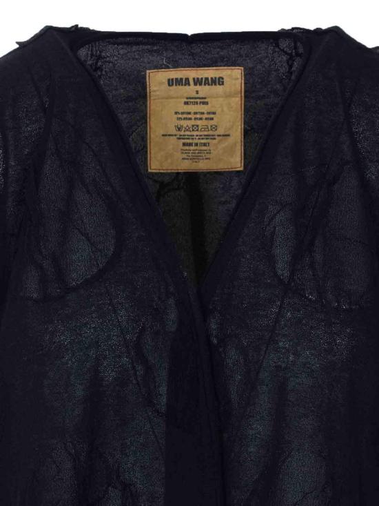 26SS 우마 왕 가디건 UK7126UW900 Black - UMA WANG