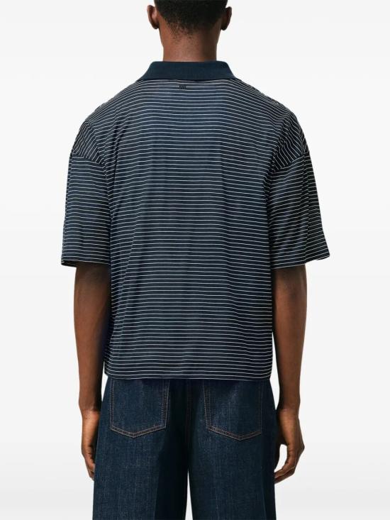 26SS 아미 폴로 티셔츠 UPL422 JE0212 A044 INK WHITE - AMI