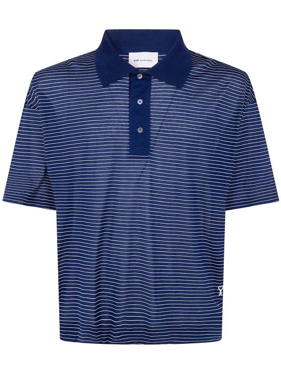 26SS 아미 폴로 티셔츠 UPL422 JE0212 A044 INK WHITE - AMI