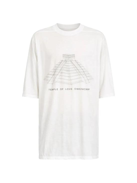 26SS 릭 오웬스 반팔 티셔츠 RR01F2208 BHEP16 5109 MILK WASH BLACK - RICK OWENS