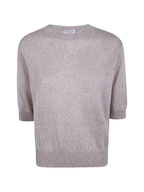 26SS 브루넬로 쿠치넬리 스웨터 MDT746400 C1600 WHITE - BRUNELLO CUCINELLI