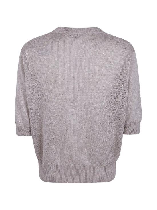 26SS 브루넬로 쿠치넬리 스웨터 MDT746400 C1600 WHITE - BRUNELLO CUCINELLI